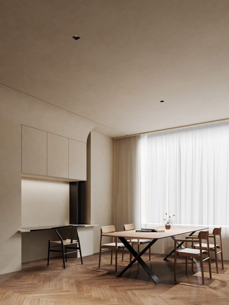 Adjustable single-head recessed lamp, ideal for accent lighting, hallways, and open plan modern home interiors