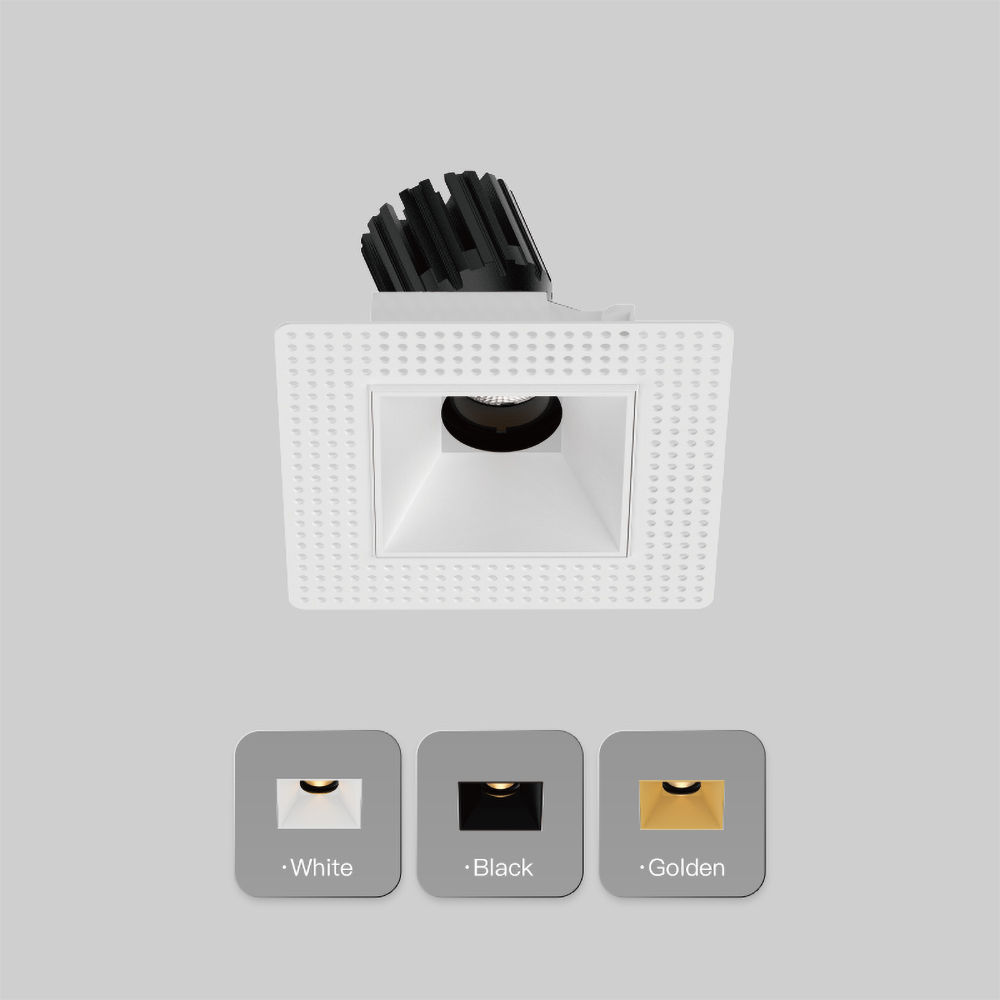 Deep recessed trimless downlight for luxury apartment interiors, perfect for modern hallway and foyer lighting
