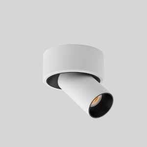 semi recessed adjustable LED spotlight with retractable design for ceiling lighting in living room kitchen bedroom hallway
