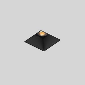 Square anti-glare recessed downlight for contemporary apartment, office and boutique lighting environments