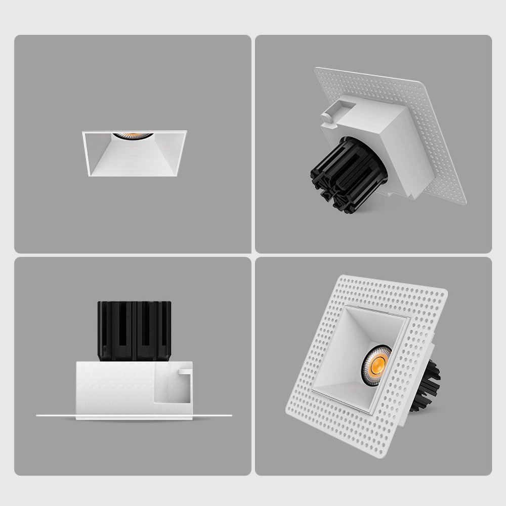 Premium recessed ceiling spotlight with aluminum reflector for modern kitchen island and dining room lighting
