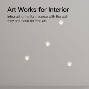 Architectural plaster wall light for hallway and stairway lighting, delivering soft indirect illumination in contemporary interiors