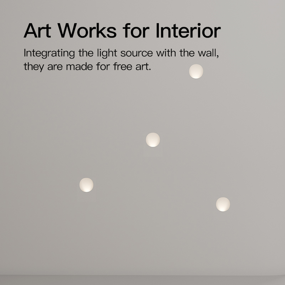 Architectural plaster wall light for hallway and stairway lighting, delivering soft indirect illumination in contemporary interiors