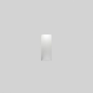 Square trimless plaster wall light for modern hallway lighting, recessed gypsum wall fixture with soft ambient architectural illumination