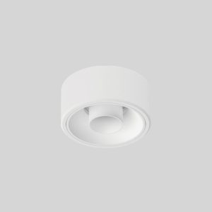 Semi recessed LED wall washer spotlight, adjustable ceiling downlight for living room, hallway and modern residential lighting