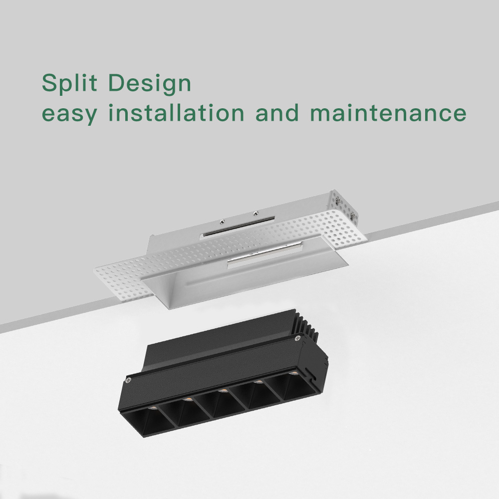 Multi-head recessed LED spotlight for elegant accent lighting in dining rooms retail displays and reception areas