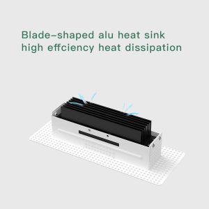 Architectural linear recessed downlight with grille reflector for modern office lighting and upscale interiors