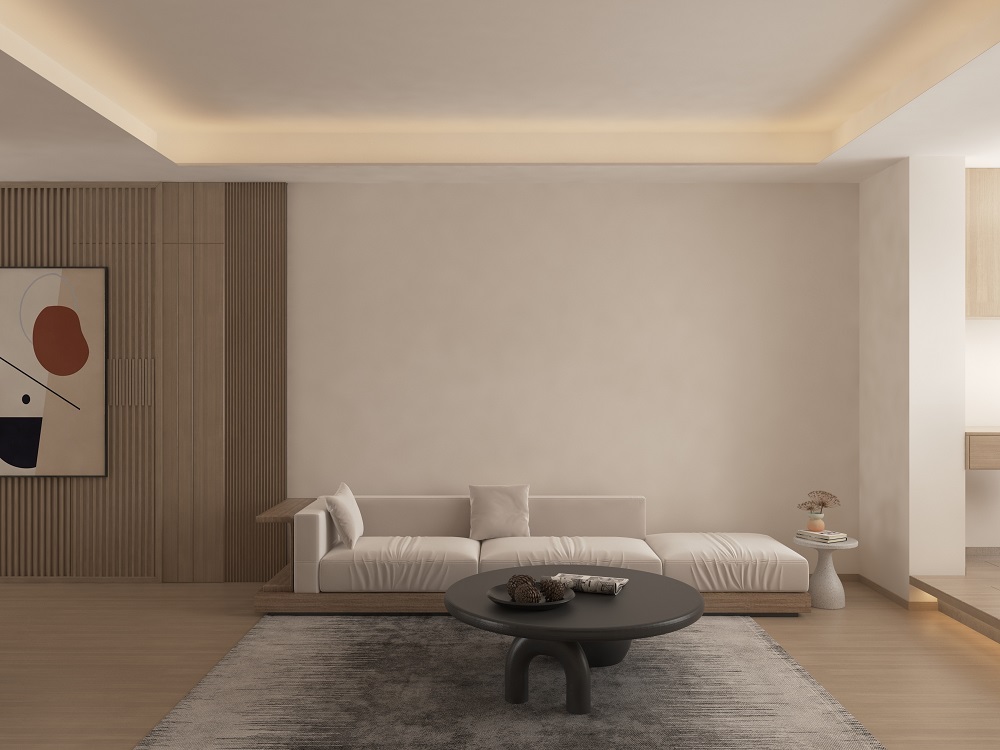 Architectural aluminum profile linear lighting for bedroom and living room, indirect recessed ceiling LED cove illumination