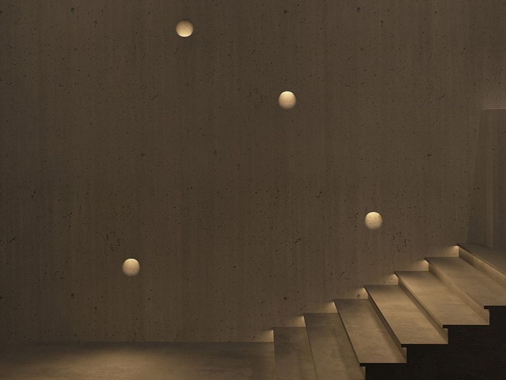 Modern recessed wall light