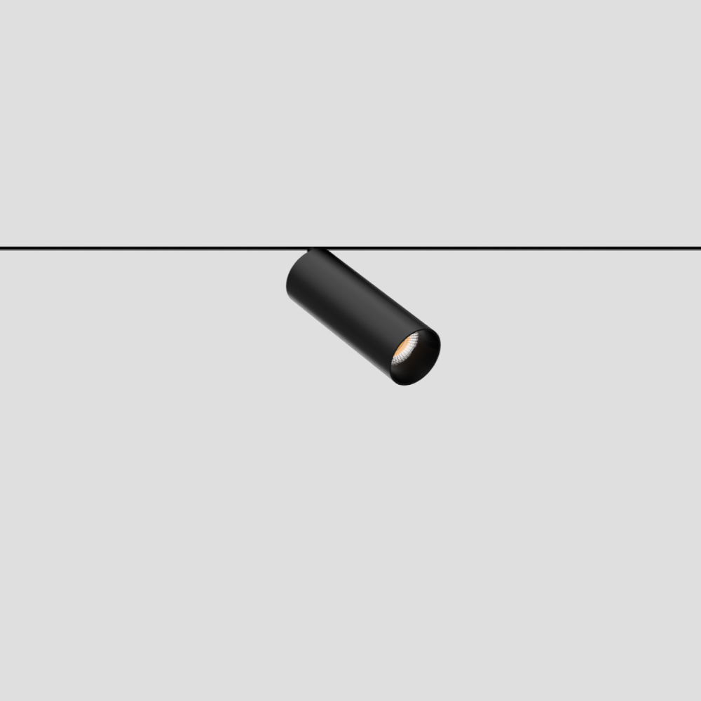 Magnetic track lighting spotlight fixture for flexible ceiling lighting in residential and commercial applications