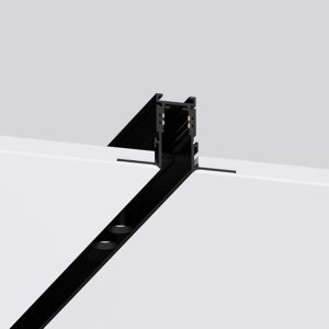 Trimless M19 magnetic track system with linear lights and spotlights for modern living rooms, dining areas and luxury residences