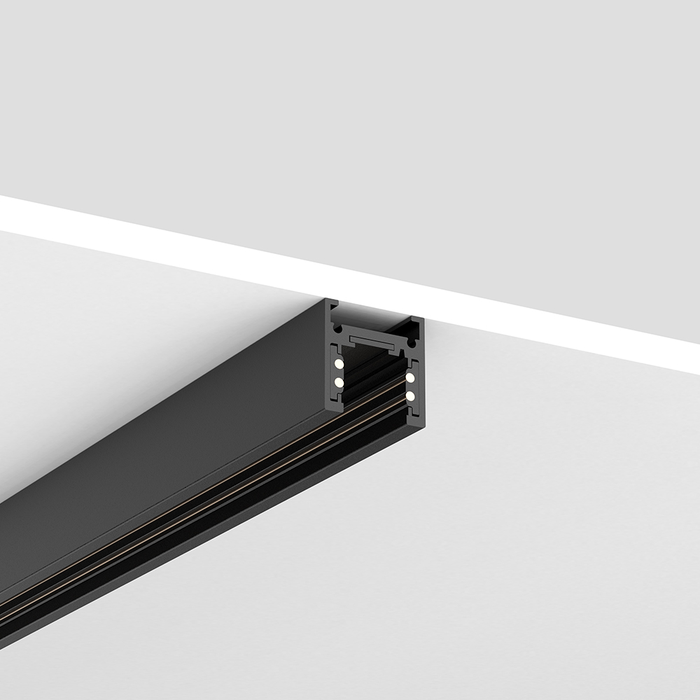 M19 architectural magnetic track lighting with modular LED spotlights for museums, retail displays and modern office environments