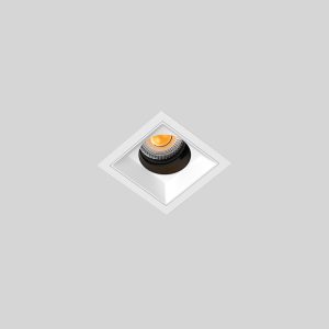 01 SG-S71QS 2 inch recessed spotlight for modern living rooms with adjustable beam angle, deep anti-glare design and clean architectural lighting