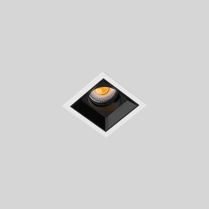 02 SG-S71QS 2 inch recessed LED spotlight for kitchen ceiling lighting, adjustable recessed downlight with low glare and modern square trim