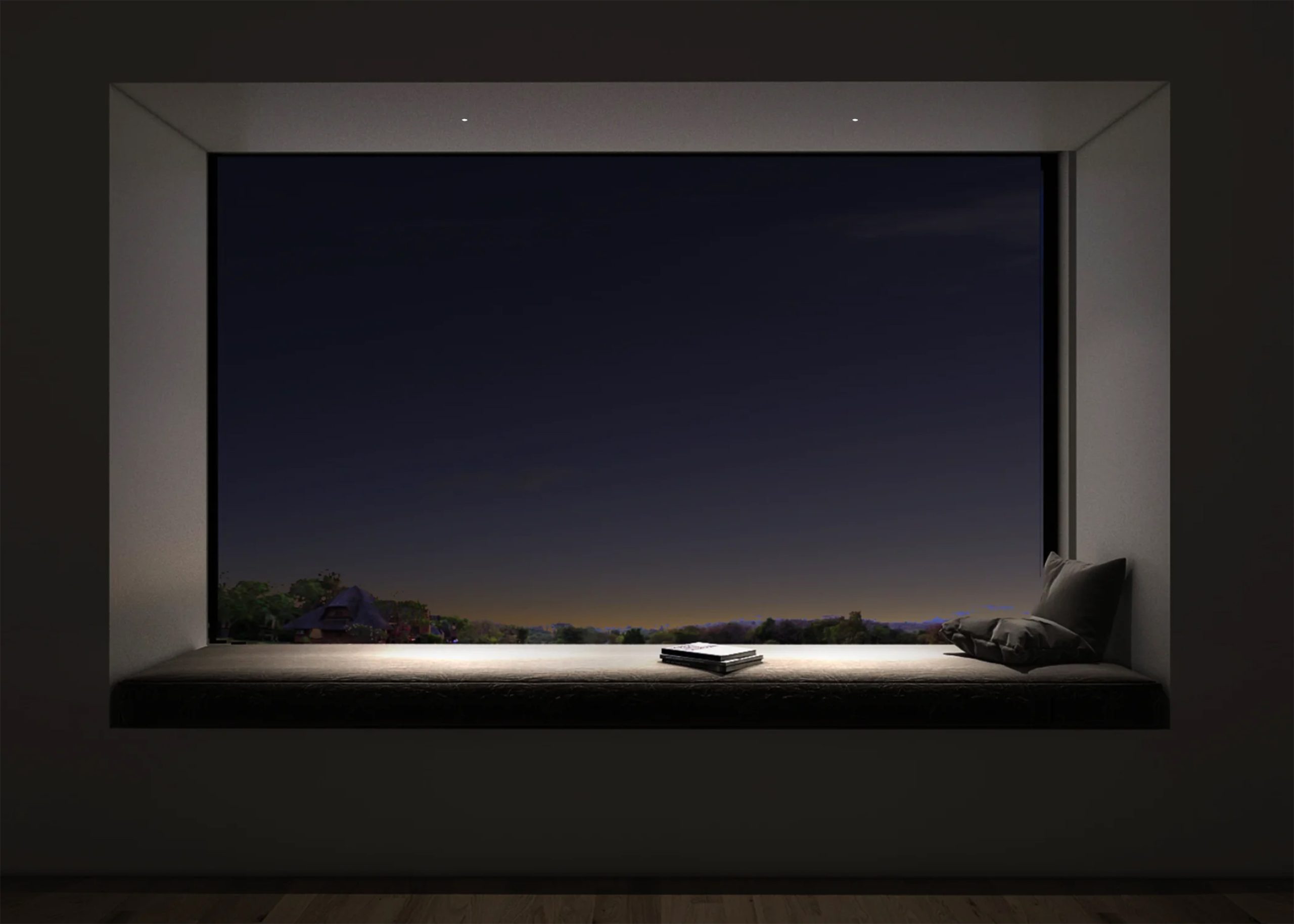 Small aperture recessed downlight for high end residential lighting in bedrooms, lounges and gallery spaces