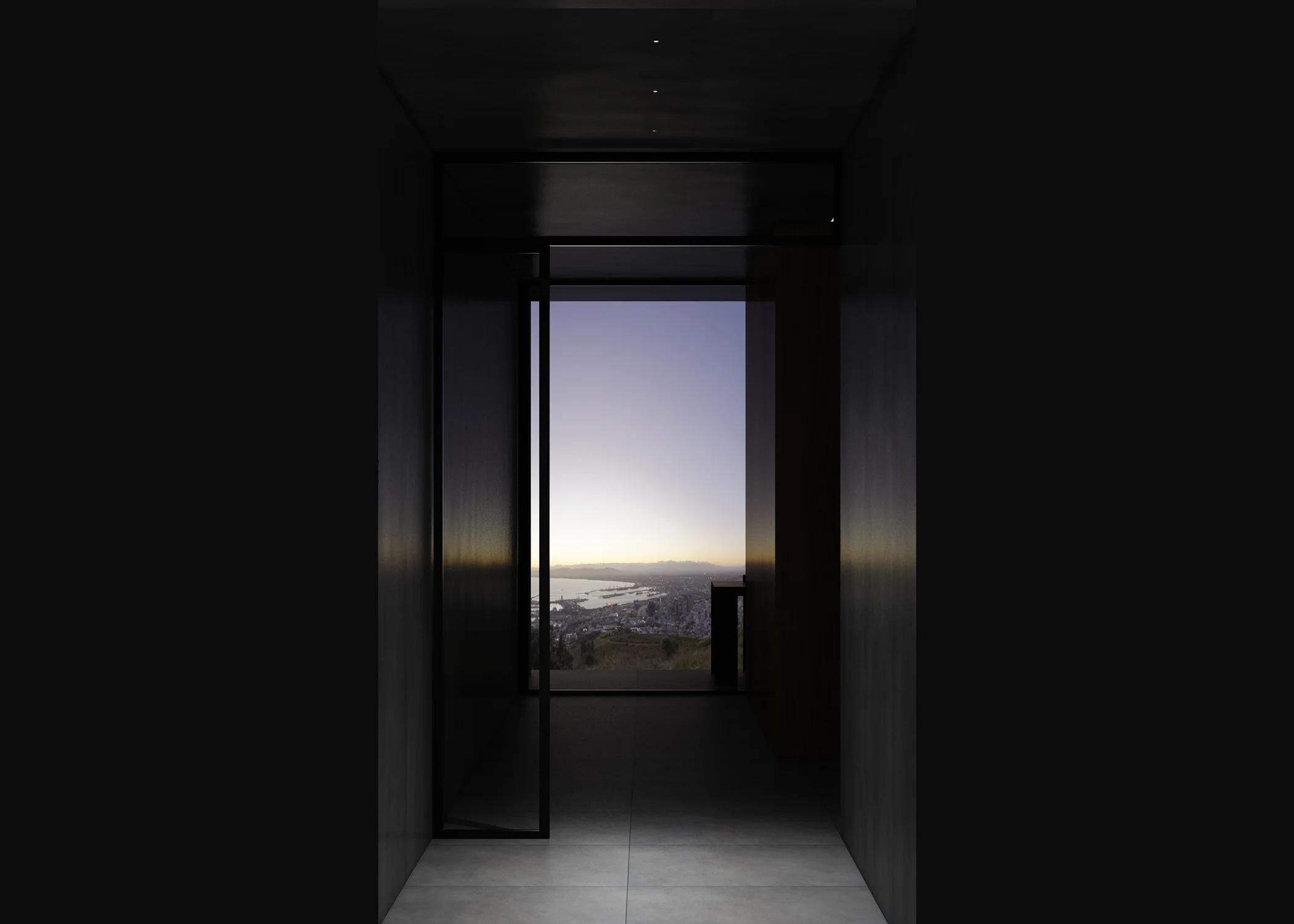 Seamless trimless recessed spotlight creating a clean ceiling look for residential, hospitality and commercial applications