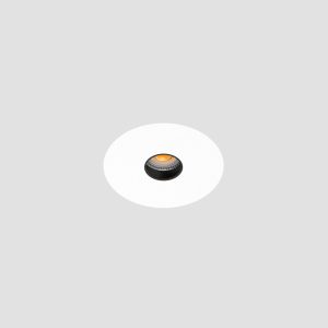 20mm pinhole trimless spotlight with up to 12W output for discreet accent lighting in modern architectural interiors