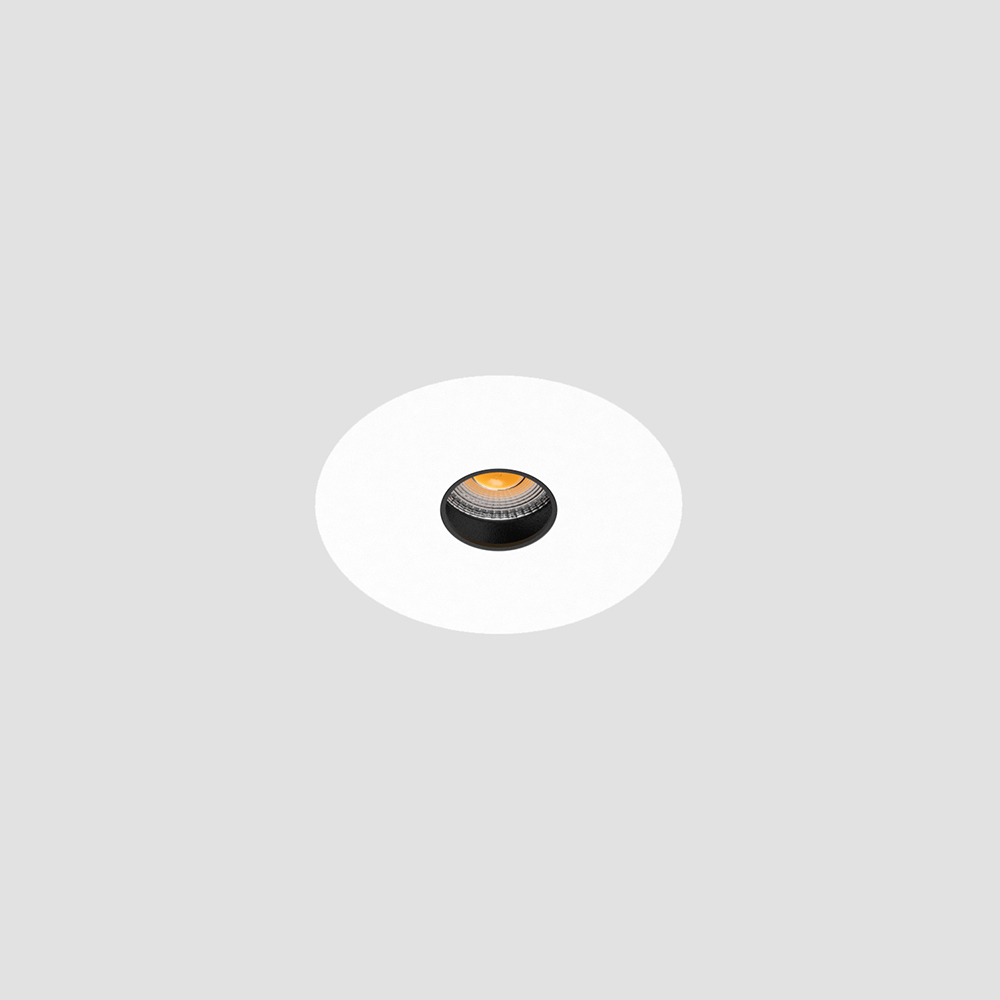 20mm pinhole trimless spotlight with up to 12W output for discreet accent lighting in modern architectural interiors