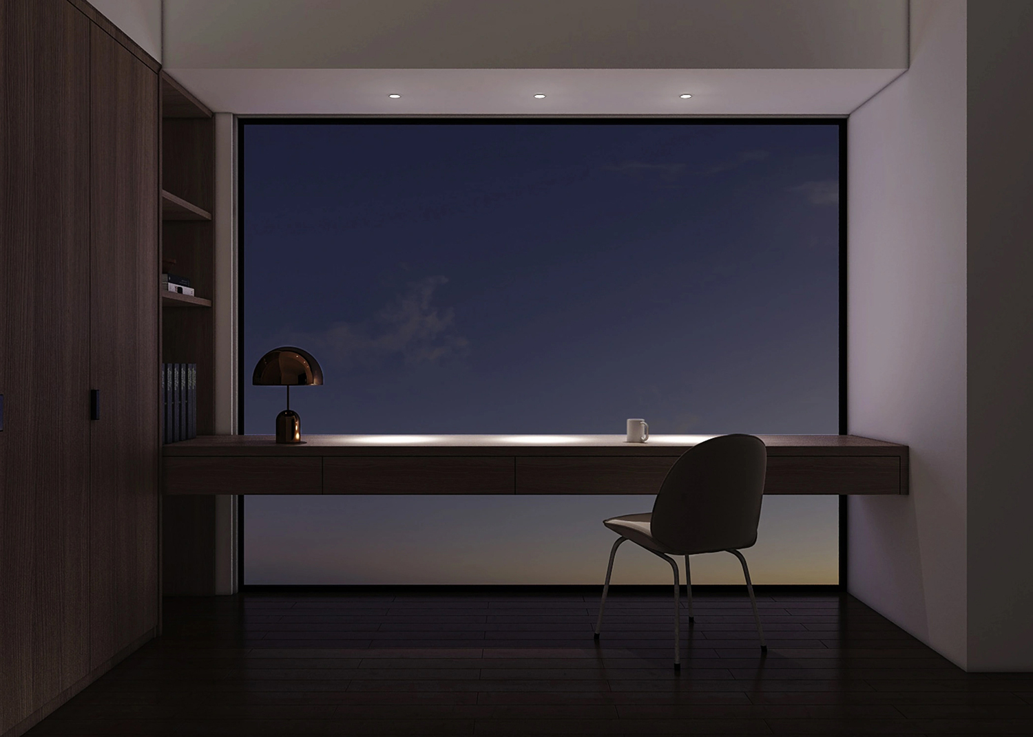 Architectural aluminum recessed spotlight with anti-glare reflector and adjustable angle, perfect for upscale residential lighting